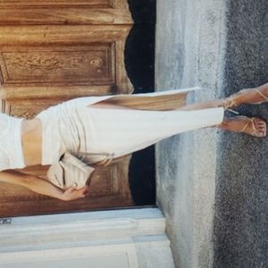 Zara NWT Draped Striped Skirt Sz S